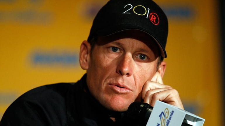Lance Armstrong speaks to the media. (May 14, 2010)