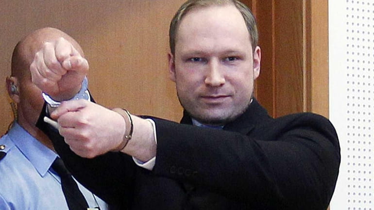 A file photo of Anders Behring Breivik, a right-wing extremist...