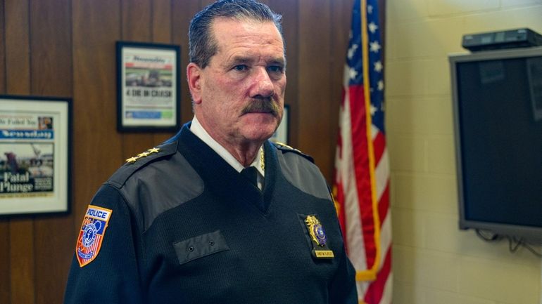 Southold Town Police Chief Martin Flatley seen here in 2023, is...