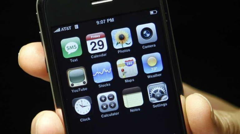 A file photo of an iPhone. (June 29, 2010)