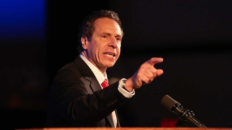 Governor Andrew Cuomo speaks during the New York State Democratic...