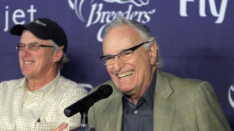 Horse breeder Jerry Moss, owner of Zenyatta appears during a...