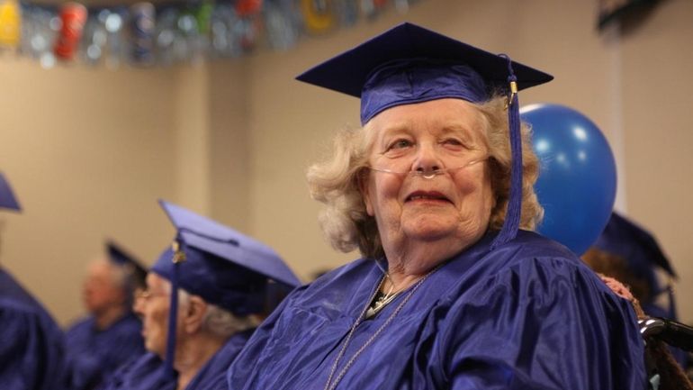 Marie Brischler, a resident at the Island Nursing and Rehab...