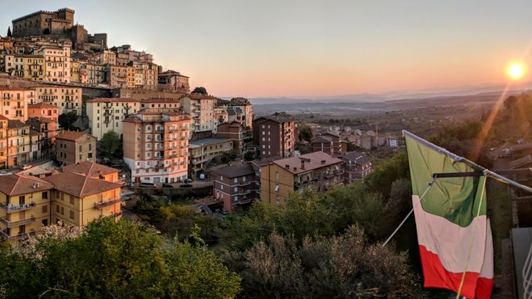 A view from Matt Walker's balcony in Soriano nel Cimino....