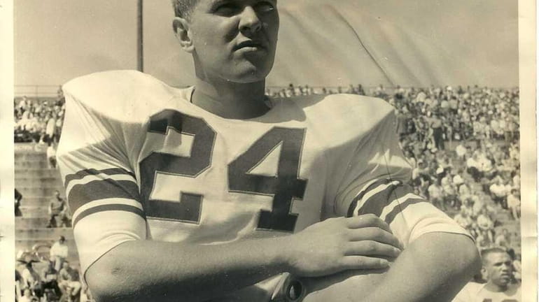 Walter Sofsian in his Syracuse uniform. He played football there...