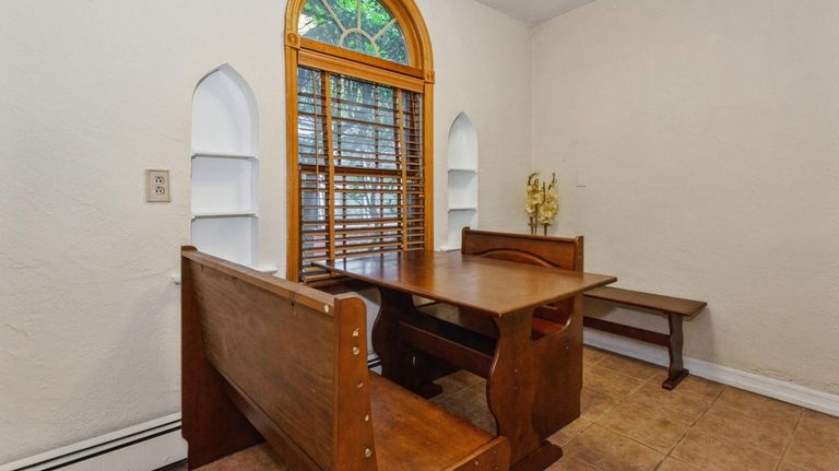 The 1,338-square-foot home has a dining nook off the kitchen.