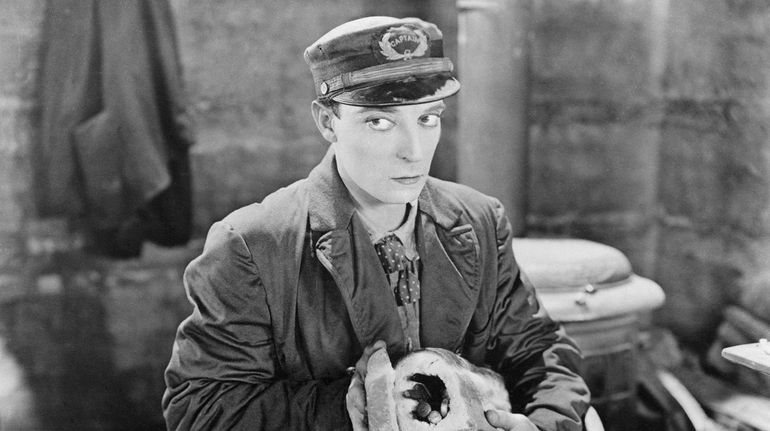 Buster Keaton in 1928's "Steamboat Bill, Jr."