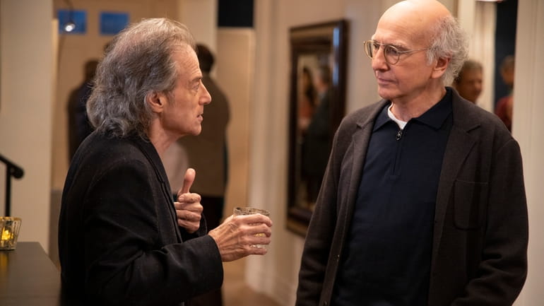 This image released by HBO shows Richard Lewis, left, with...