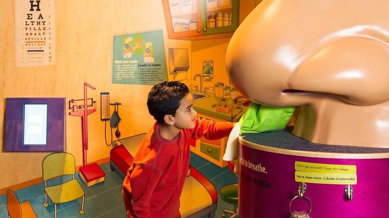 The "Healthyville" exhibit at the Long Island Children's Museum in...