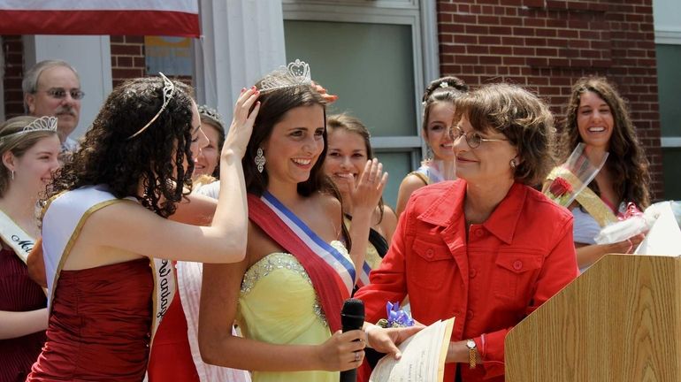 Hailey Orgass is crowned Miss Wantagh 2012, by Kara Arena,...