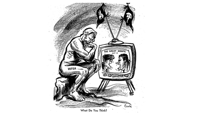 This cartoon originally ran in Newsday in September 1960 after the...