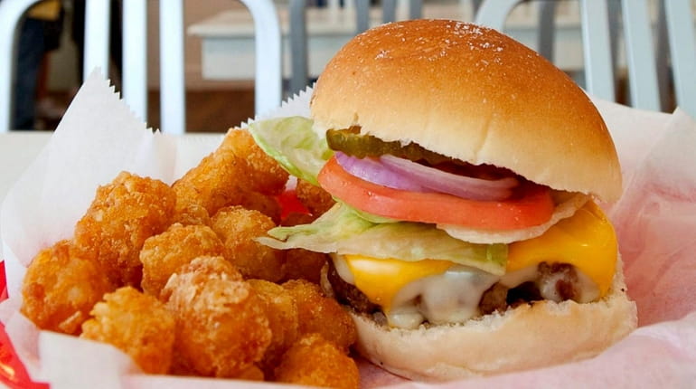 A cheeseburger at Bay Burger, which is closing Oct. 8.