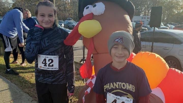 Julie Wellems, 10, and Matthew Wellems, 7, both of Blue...