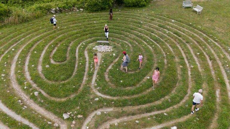 Visitors can find their zen at The Sacred Labyrith.