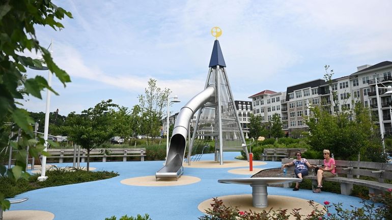 A playground off the waterfront esplanade at Garvies Point in...