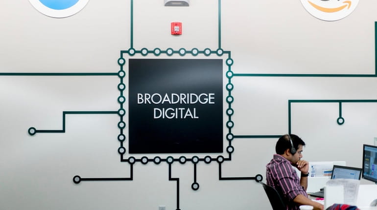 Broadridge Financial Solutions, seen here on May 3, 2018, announced...