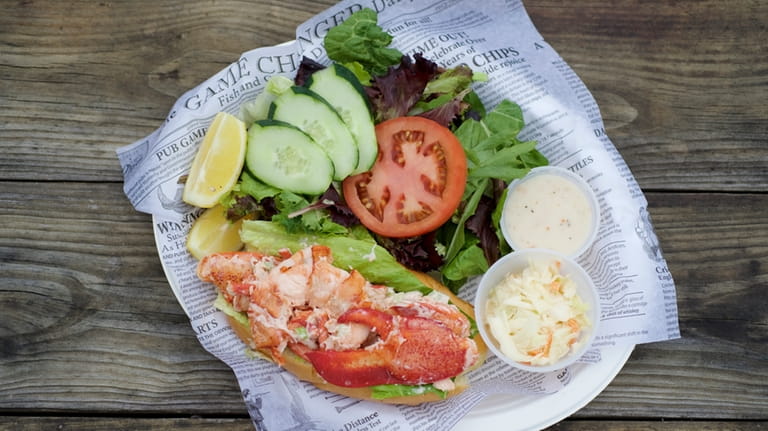 Try the lobster roll with cole slaw at Southold Fish...