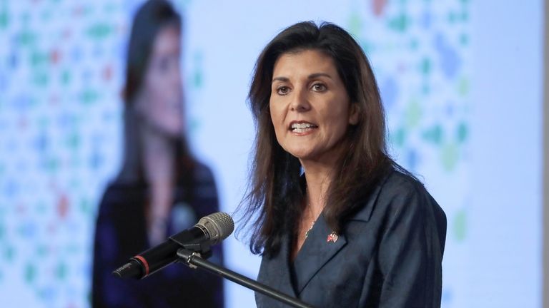 Nikki Haley, former United States Ambassador to the United Nations,...