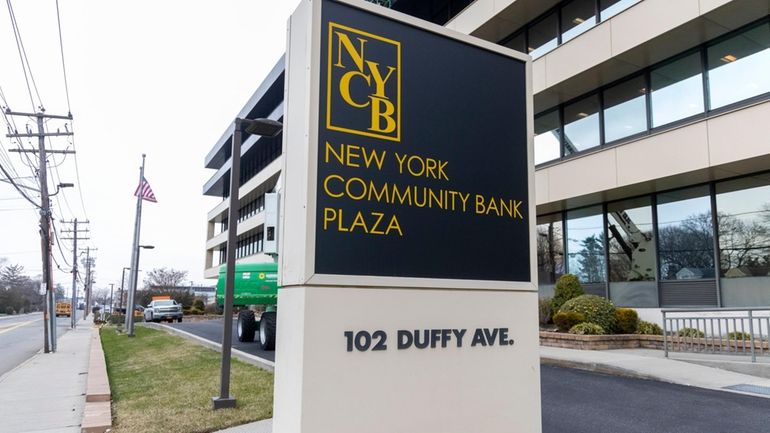 New York Community Bank headquarters in Hicksville.