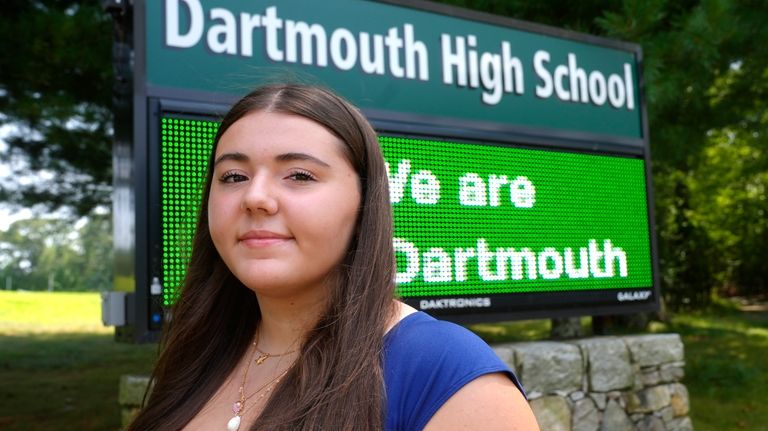 Student Isabella Pires stands for a photograph, Thursday, Aug. 1,...