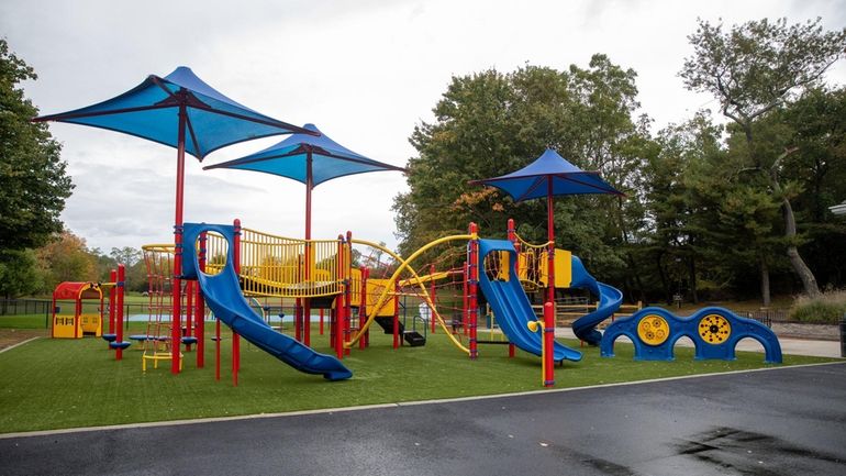 The new playground at Hoyt Farm Nature Preserve in Commack,...