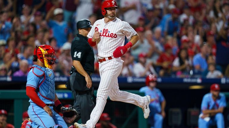 Bryce Harper belts 300th homer in Phillies' loss to Angels