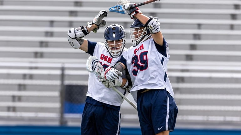 Kevin Burns #16 for Cold Spring Harbor and Roy Testa...
