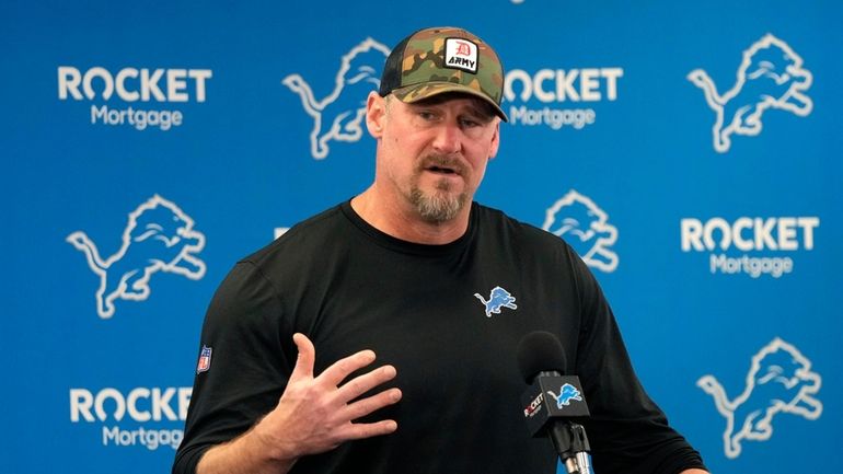 Detroit Lions head coach Dan Campbell gives his end-of-season news...