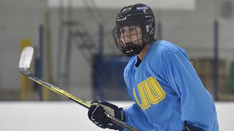 Grace Dima, an LIU women's ice hockey player from Huntington...