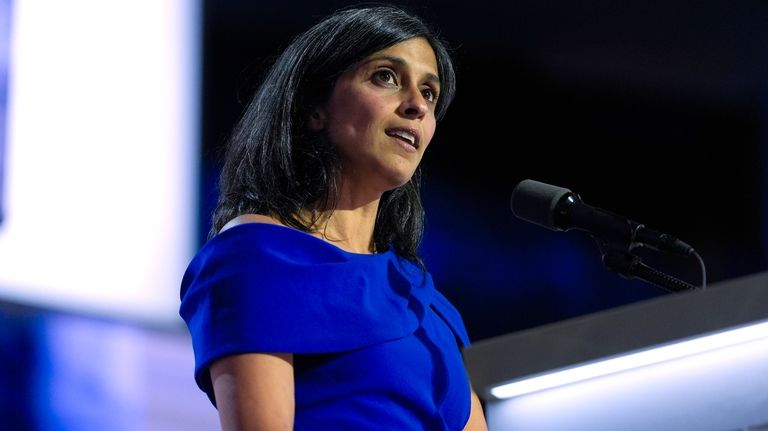 Usha Vance speaks during the Republican National Convention, July 17,...