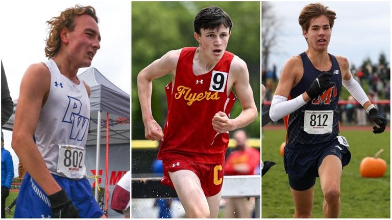 From left: Lukas Derasmo of Port Washington, Daniel Hilton of...