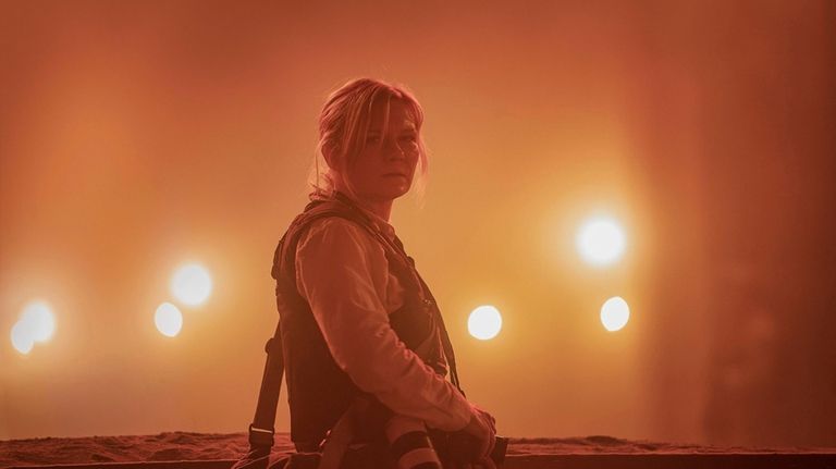 This image released by A24 shows Kirsten Dunst in a...