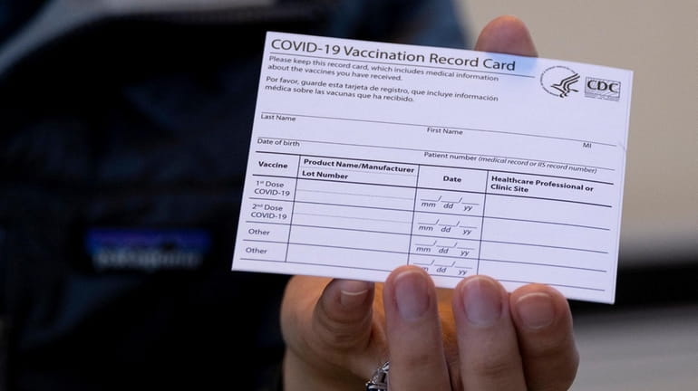 There is a city investigation into the COVID vaccination card...