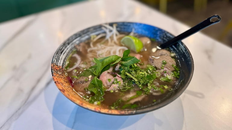 The special "xe lua" pho at Lâu Vietnamese Pho in...