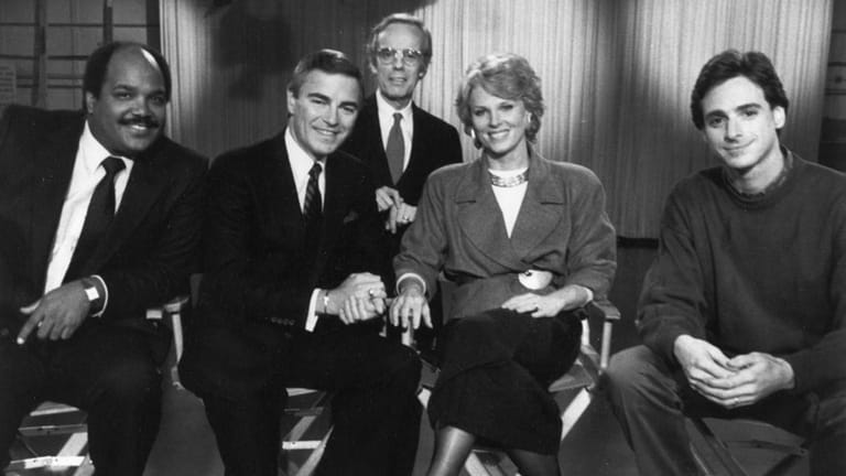 Rolland Smith with his colleagues from CBS' short-lived "The Morning...