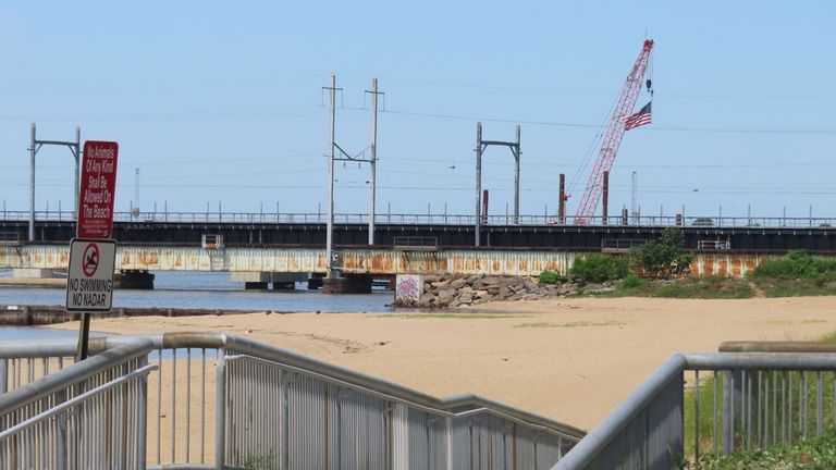 A section of the waterfront of Perth Amboy, N.J., that...