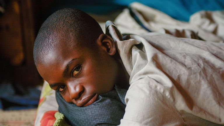 14 year old Abubakar Aminu, who was shot during the...