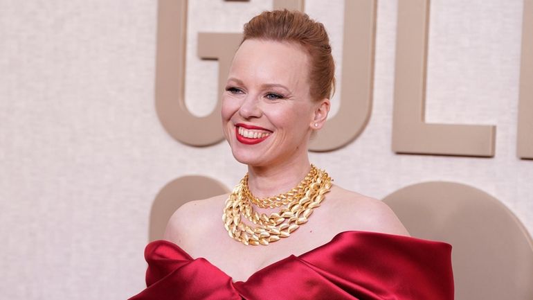 Alma Poysti arrives at the 81st Golden Globe Awards on...