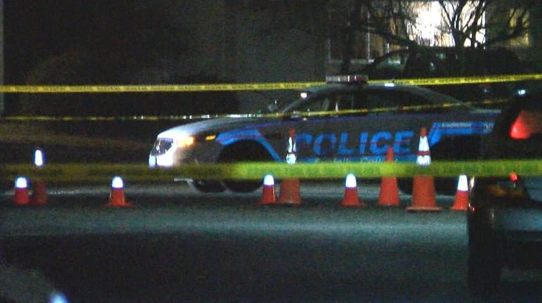 Suffolk County police investigate reports of gunshots being fired on Princeton...