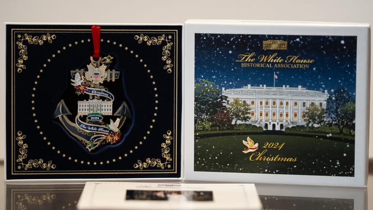 The 2024 White House Christmas Ornament featuring former President Jimmy...