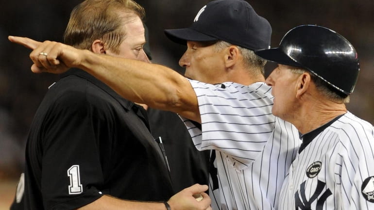 Joe Girardi ejected for arguing check-swing call - Newsday