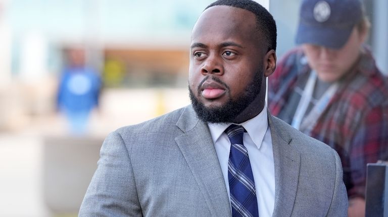 Former Memphis police officer Tadarrius Bean arrives at the federal...