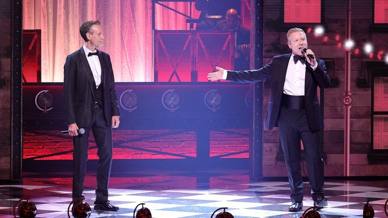 Adam Pascal, left, and Anthony Rapp have performed together many times,...