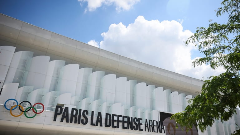 A view of the Paris La Defense Arena, Wednesday, June...