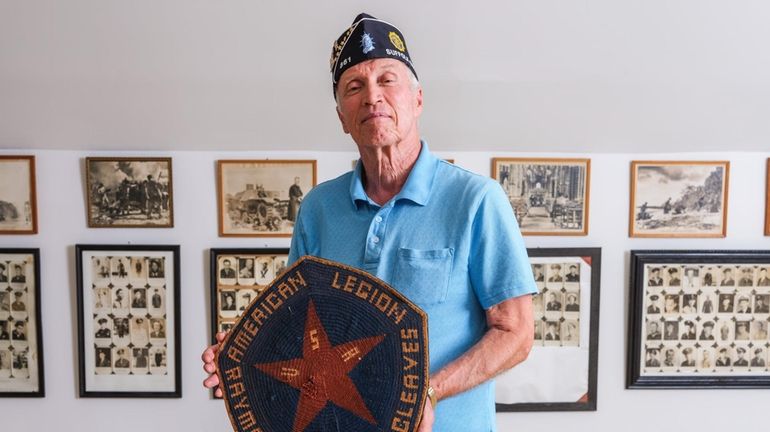 Post commander Robert DeVito, at the soon-to-be closed American Legion Post...