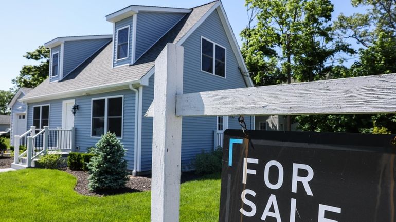 A home for sale in Patchogue in June.