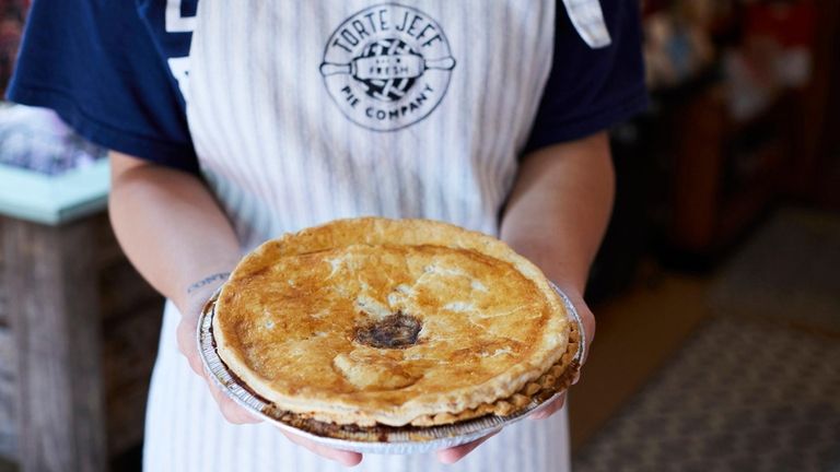 The brisket pie at Torte Jeff Pie Co. in Port Jefferson.