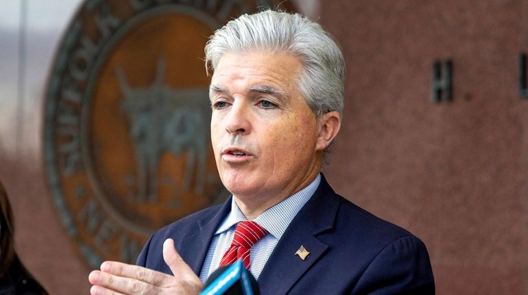 Suffolk County Executive Steve Bellone shown on Dec. 30.