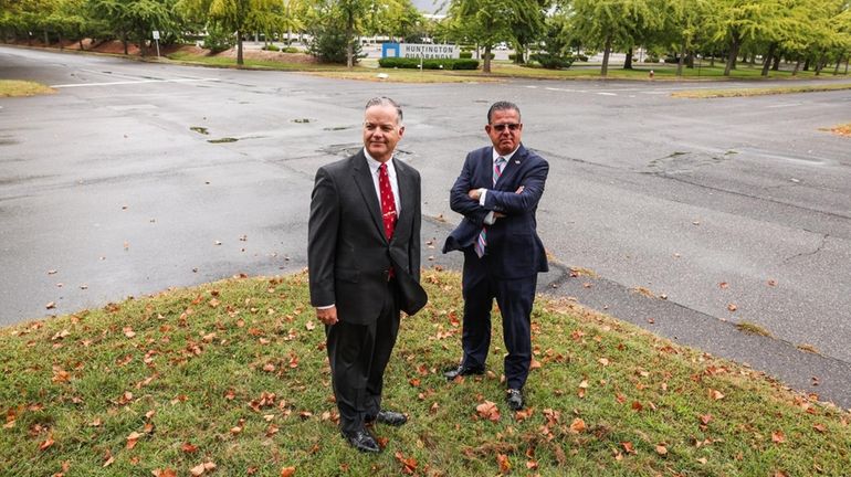 Town Supervisor Ed Smyth, left, and Town Board member Sal...