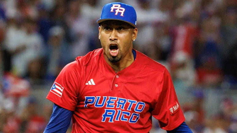 Puerto Rico Edwin Diaz White 2023 World Baseball Classic Jersey